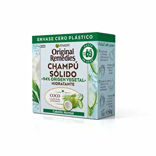 Garnier Original Remedies Champú Sólido de Coco y Aloe Vera