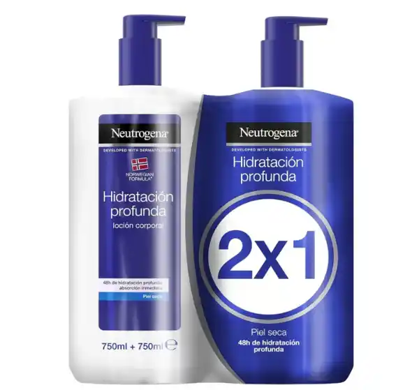 Neutrogena, loción hidratante corporal (pack de 2 x 750 ml)