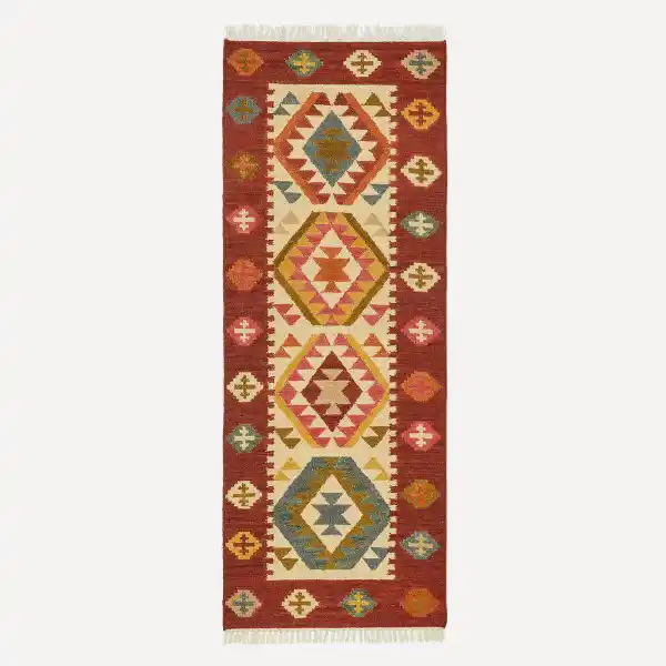 Alfombra Kilim de lana Baikal