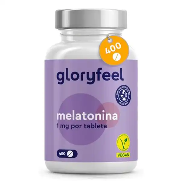 Gloryfeel, complemento de melatonina 1mg (400 comprimidos)