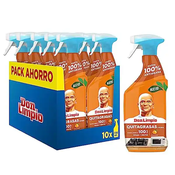 Don Limpio - Quitagrasas express en spray (Pack 10 uds.)