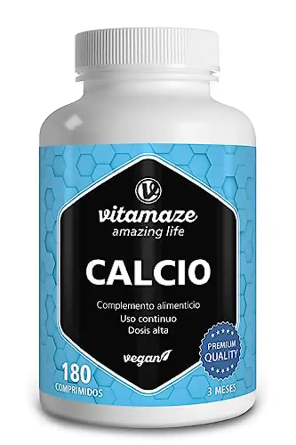 Vitamaze - amazing life, suplemento de calcio de 800mg vegano de alta dosis