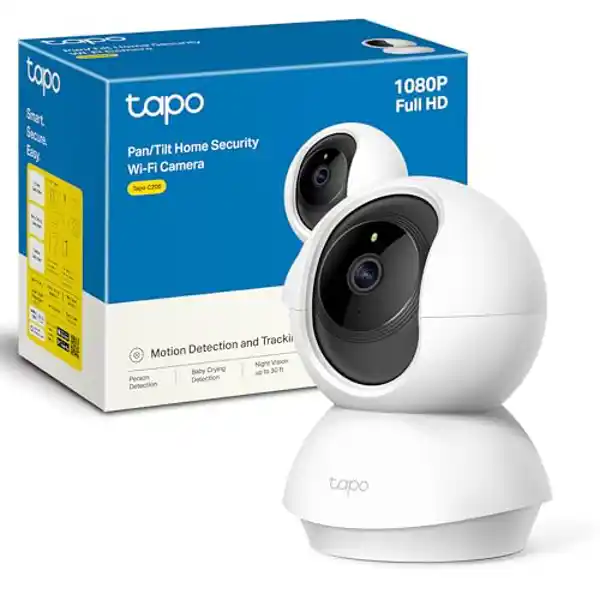 TP-Link TAPO C200, cámara de vigilancia IP WiFi 360°  con visión nocturna