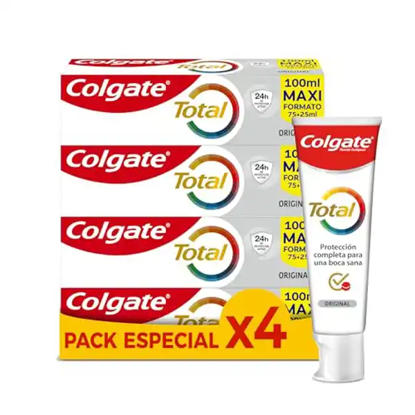 Pasta de dientes Colgate Total Original 4x100 ml