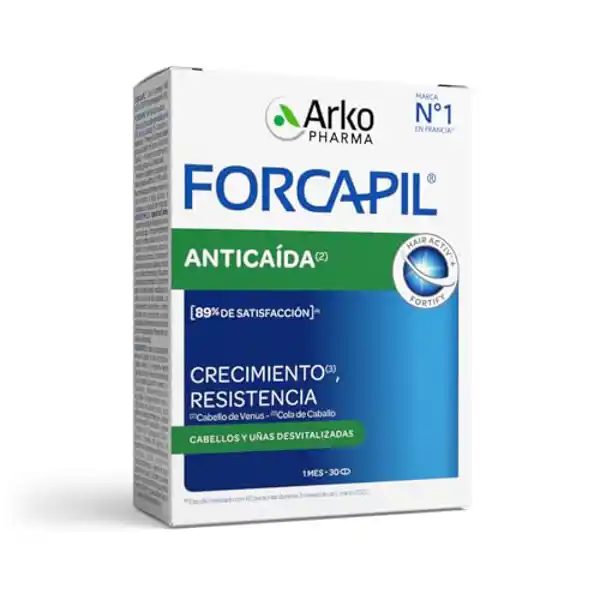 Arkopharma Forcapil Anticaída, reduce la caída del cabello (30 Unidad)