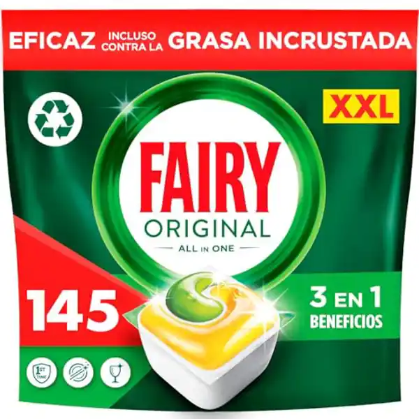 Fairy Original todo en 1 (145 uds)