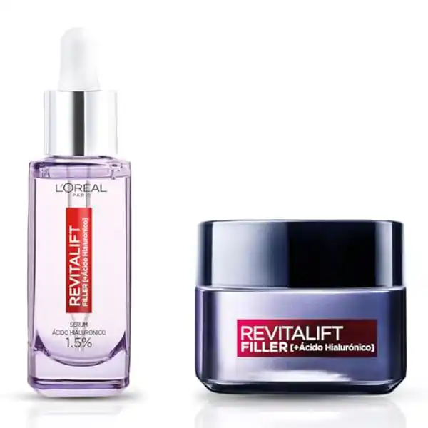 Rutina antiedad: sérum y crema L'Oréal Paris Revitalift Filler