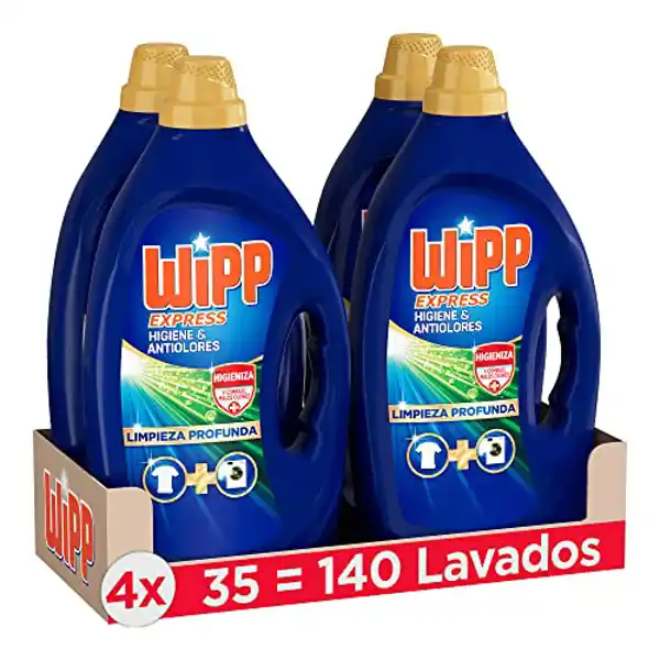 Wipp Express Detergente Líquido (4 uds)