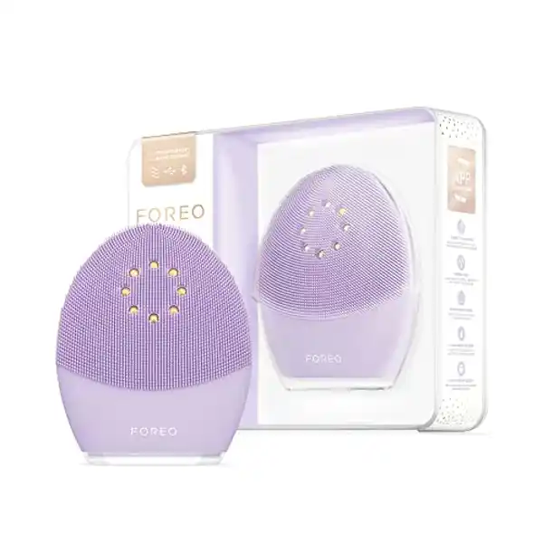 Foreo Luna 3 Plus Piel Sensible, cepillo limpiador facial y lifting de microcorrientes