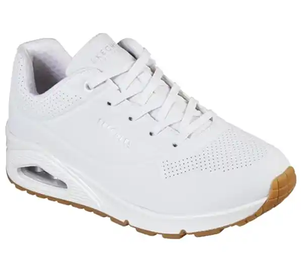 Skechers Uno, zapatillas con amortiguación óptima en blanco