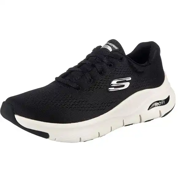 Skechers Arch Fit Big Appeal, zapatillas black Mesh White Trim