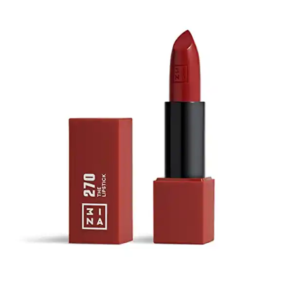 3INA MAKEUP The Lipstick 270, labial rojo oscura cremoso