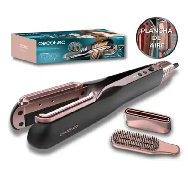 Cecotec Plancha de Pelo y Secador RitualCare Air Lisse 2in1 Negro