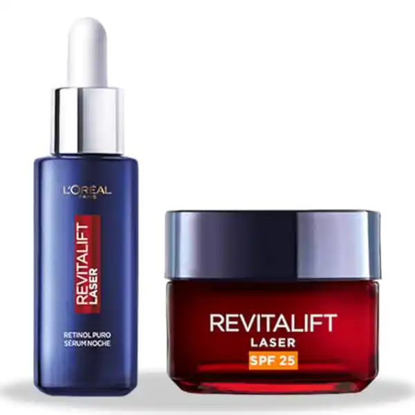 Pack L'Oréal Paris Revitalift Laser: Serum Retinol + Crema SPF 25