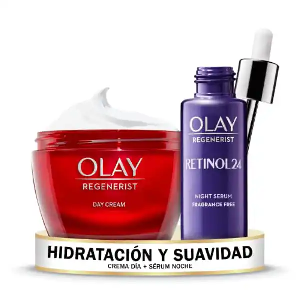 Olay Regenerist Crema Facial De Noche + Sérum de noche