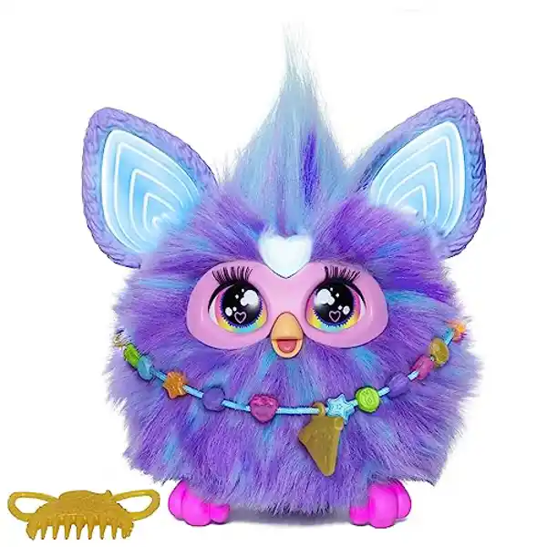 Furby Juguete interactivo de peluche color lila Versión en español