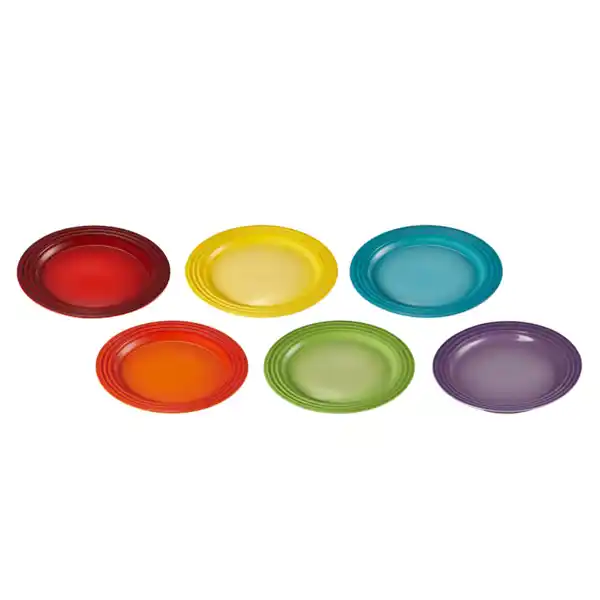 Le Creuset 6 platos arcoíris