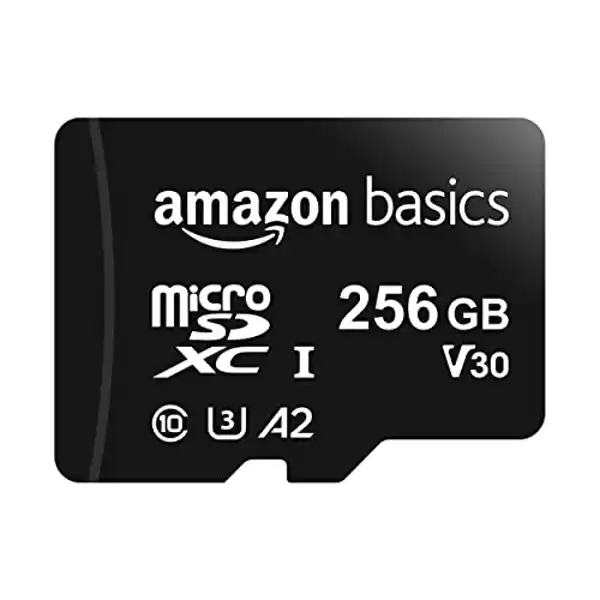 Targeta MicroSDXC de 256 GB con Adaptador SD, A2, U3 y velocidad de lectura hasta 100 MB/s