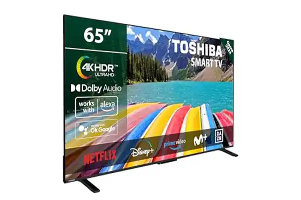 Smart TV de 65" y calidad 4K de TOSHIBA