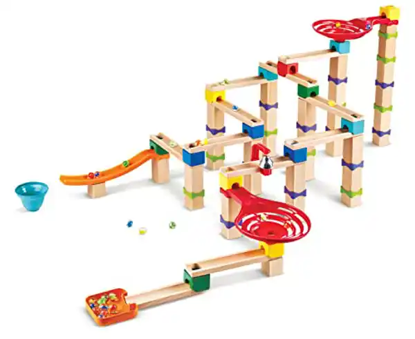 Pista de Canicas, juguete de construcción de madera de Hape