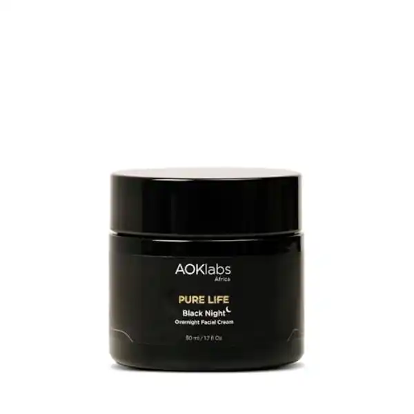 AoklabsBlack Night, crema facial nocturna efecto antiedad y reafirmante