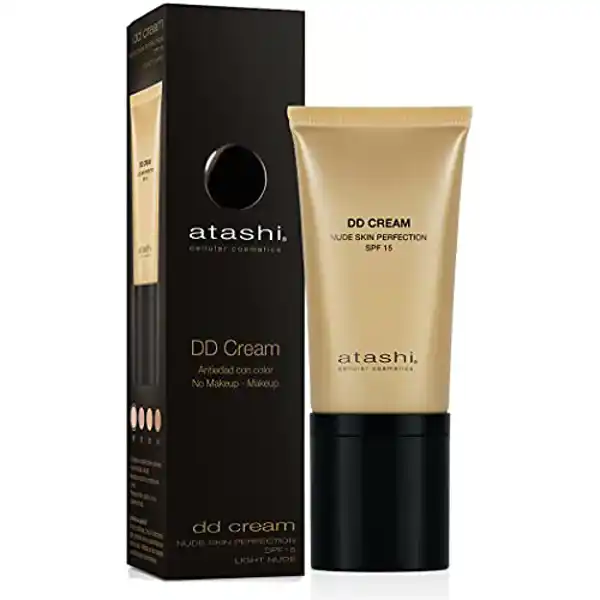 Atashi DD Cream Antiedad SPF 15, crema hidratante antiarrugas con color