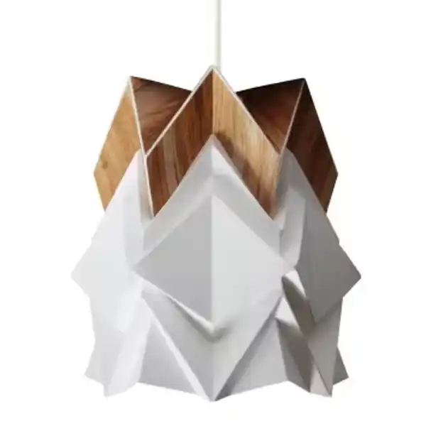 Lámpara con pantalla de origami de Maisons du Monde