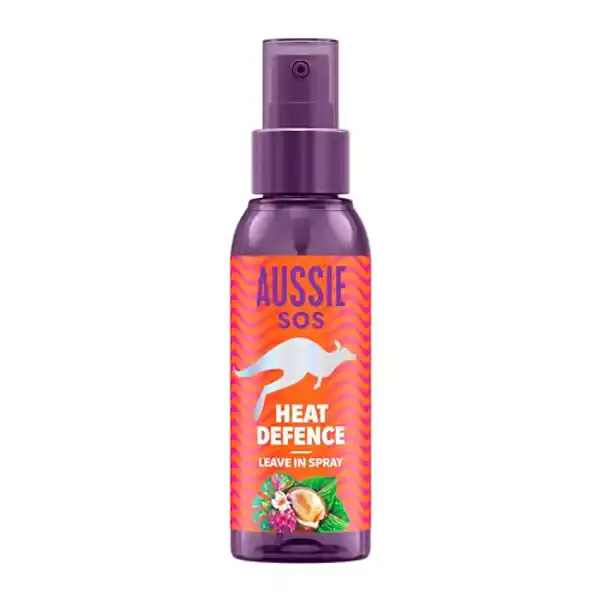 Aussie SOS Heat Defence Spray Leave In, desenreda y protege del calor