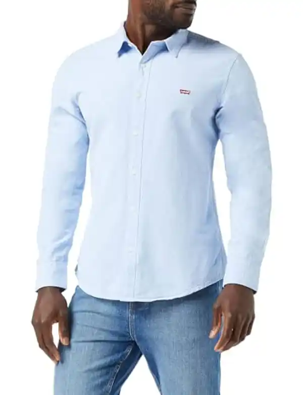 Levi's Long-Sleeve Battery Housemark Slim Camisa