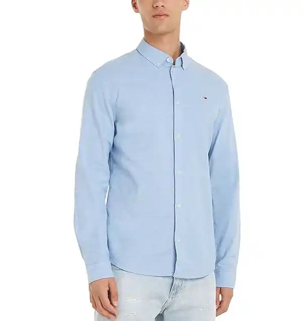 Tommy Jeans Tjm Slim Stretch Oxford, camisa de manga larga