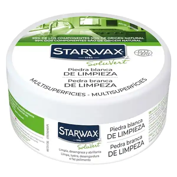 Starwax, piedra blanca de limpieza multiusos