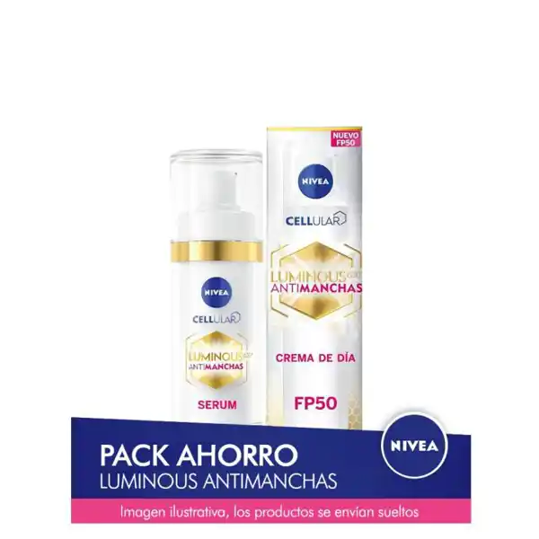 Pack ahorro Nivea Luminous 630: sérum y crema de día