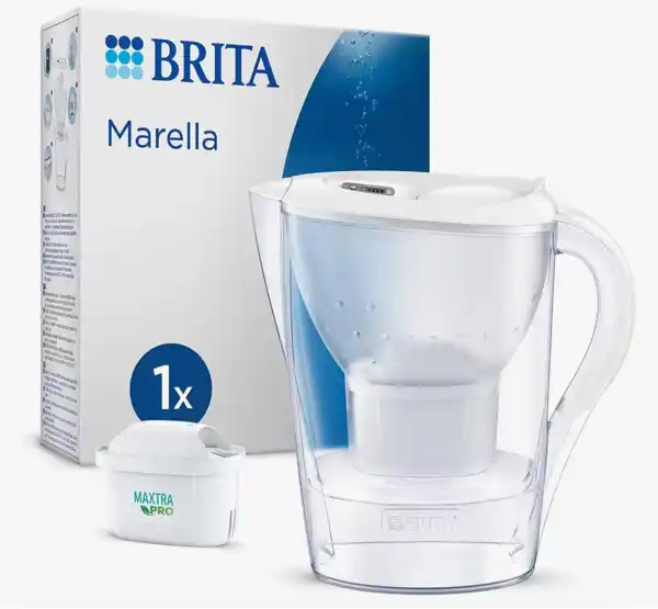 BRITA Jarra de Agua Marella 2,4L - Filtro MAXTRA PRO