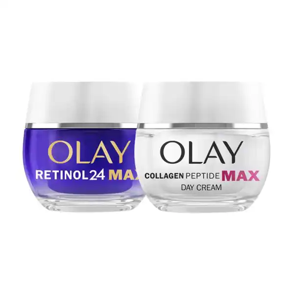 Pack antiedad Retinol24 MAX + crema de día Collagen Peptide MAX