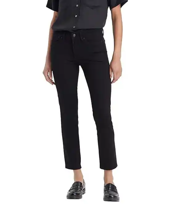 Levi's 712 Slim, pantalones vaqueros mujer en negro