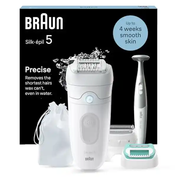 Braun Silk-épil 5, depiladora eléctrica para vello fácil