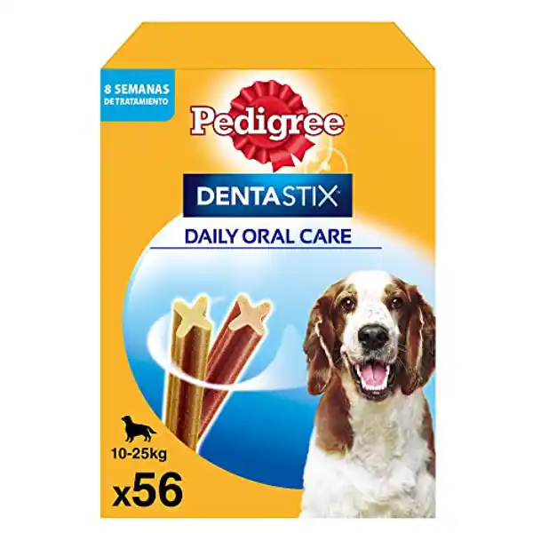 Pedigree Dentastix, snack dental para la higiene oral de perros (1 Pack de 56ud)