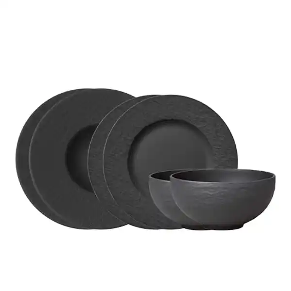 Villeroy & Boch Manufacture, vajilla de 6 piezas negro