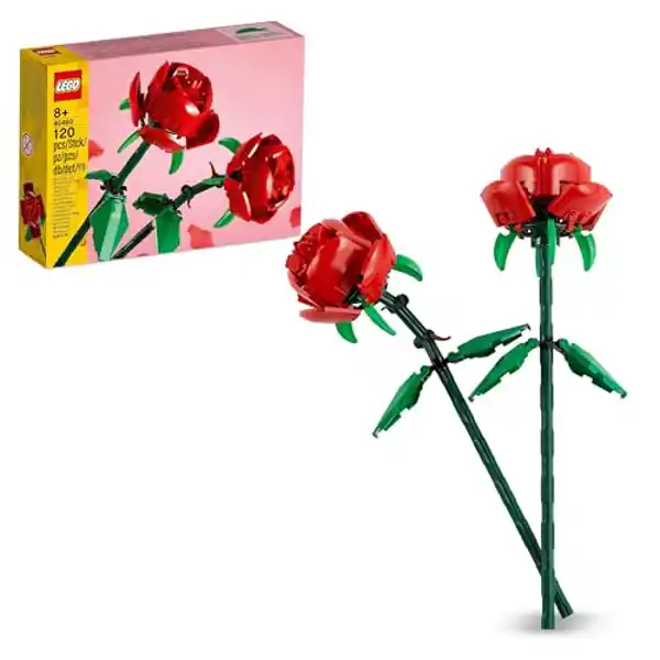 LEGO Botanical Rosas, rosa artificial de bloques