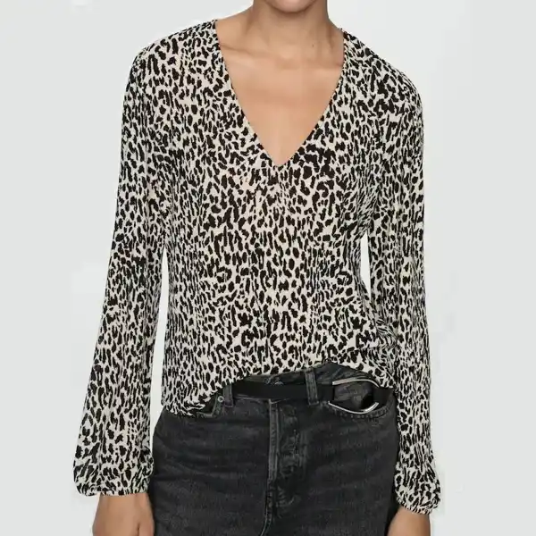 Blusa estampado animal print