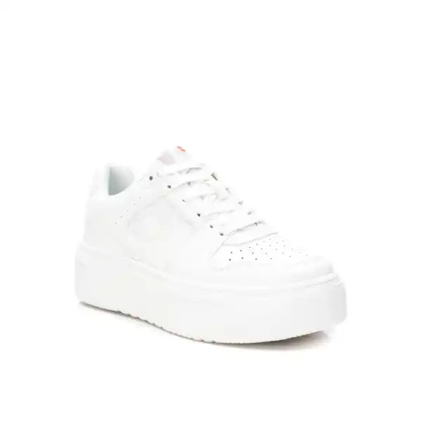 Refresh zapatillas plataforma blancas