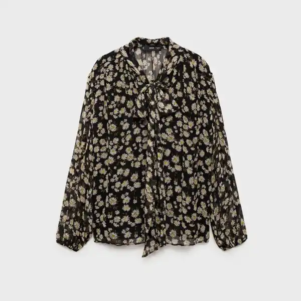 Blusa floral lazo