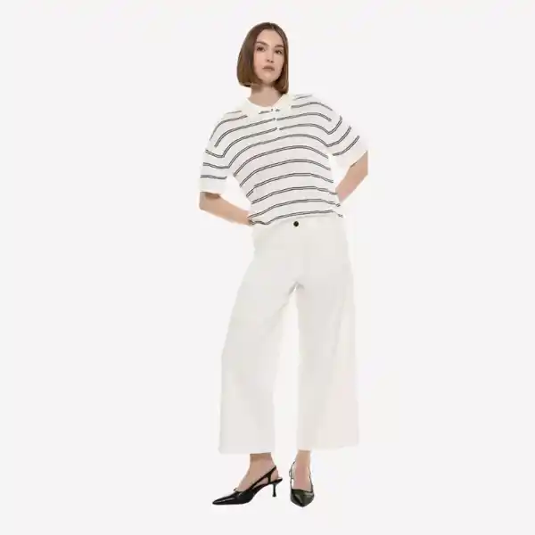 Pantalón culotte high waist