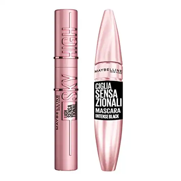 Sky High Máscara voluminizadora + máscara de pestañas sensacionales de Maybelline New York