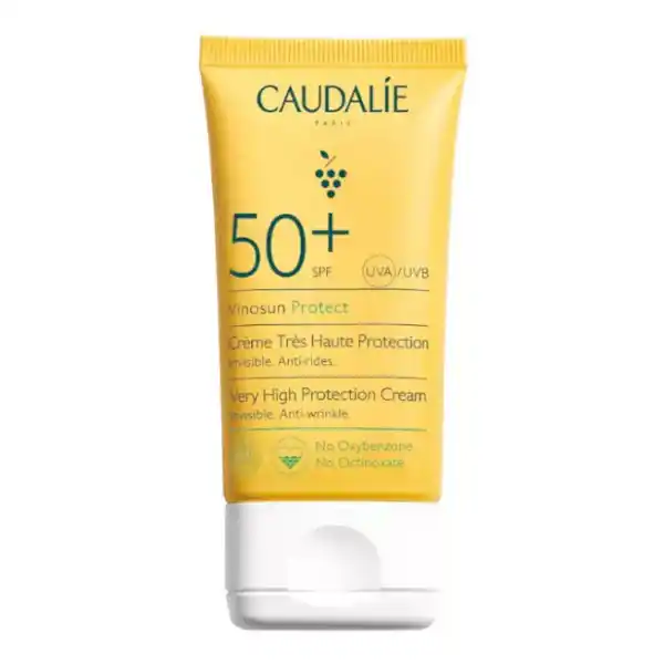 Crema solar SPF50+ facial antiarrugas de Caudalie