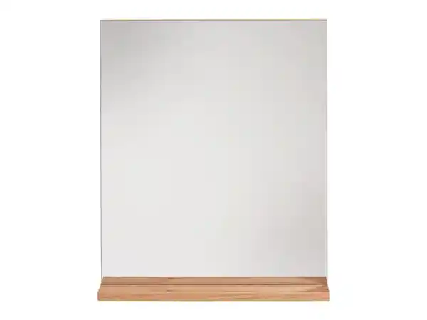 Espejo de pared con estante de roble Corfu