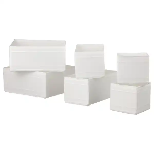 Juego de 6 cajitas para cajones