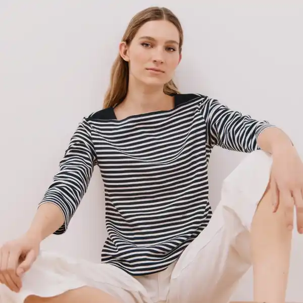 Cortefiel, camiseta de rayas marineras