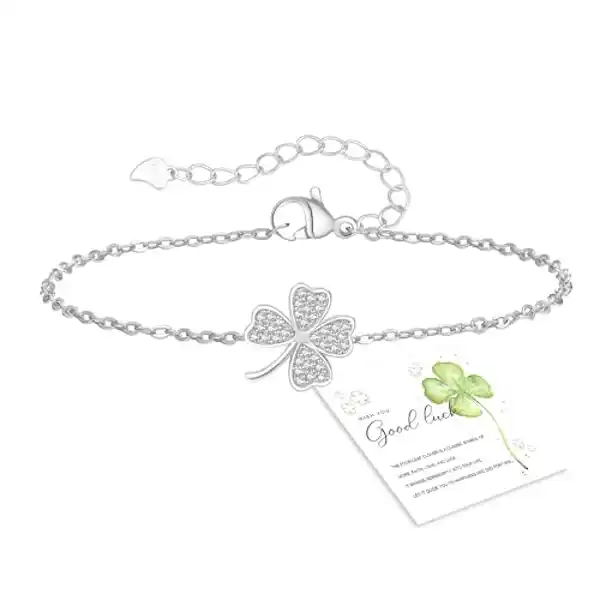 GEMAURA, pulsera de trébol de la suerte