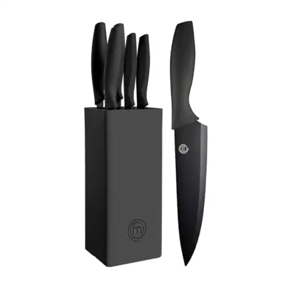 MasterChef Juego de 5 Cuchillos de Cocina (negro)